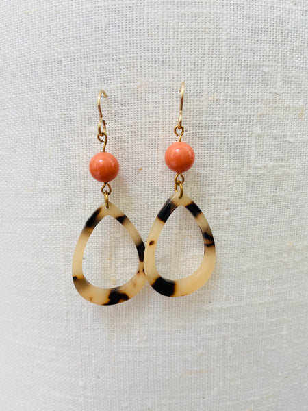 Romantic Resin & Swarovski Elements Earrings